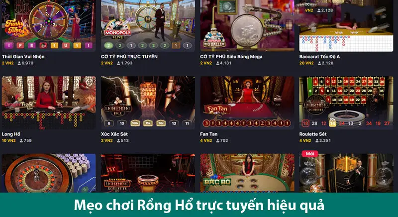 Giới thiệu các loại cược và những mẹo chơi Rồng Hổ trực tuyến bất bại